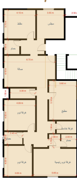 مخطط الوحدة الكامل — بالما - Palm B4